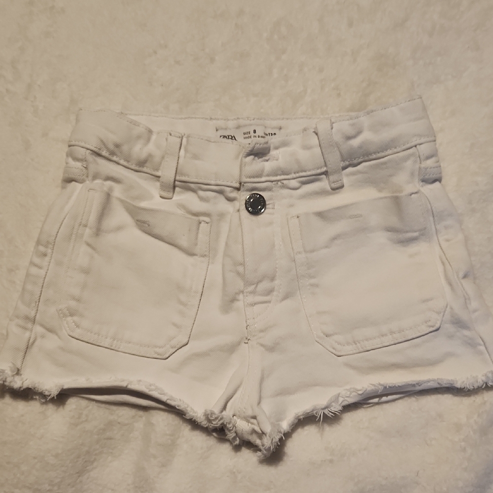 Women's White Denim Shorts